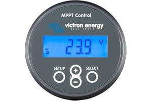 PHOTONIC UNIVERSE LTD- OFFICIAL UK DISTRIBUTOR OF VICTRON ENERGY Victron VE.Direct MPPT Control panel with LCD Display - to monitor Victron BlueSolar or SmartSolar MPPT solar charge controllers with a VE.Direct port
