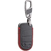 Alisveristime (Jeep Renegade,Compass,Grand Cherokee, Chrysler,Wrangler, Uyumlu) Deri Anahtar Kılıfı