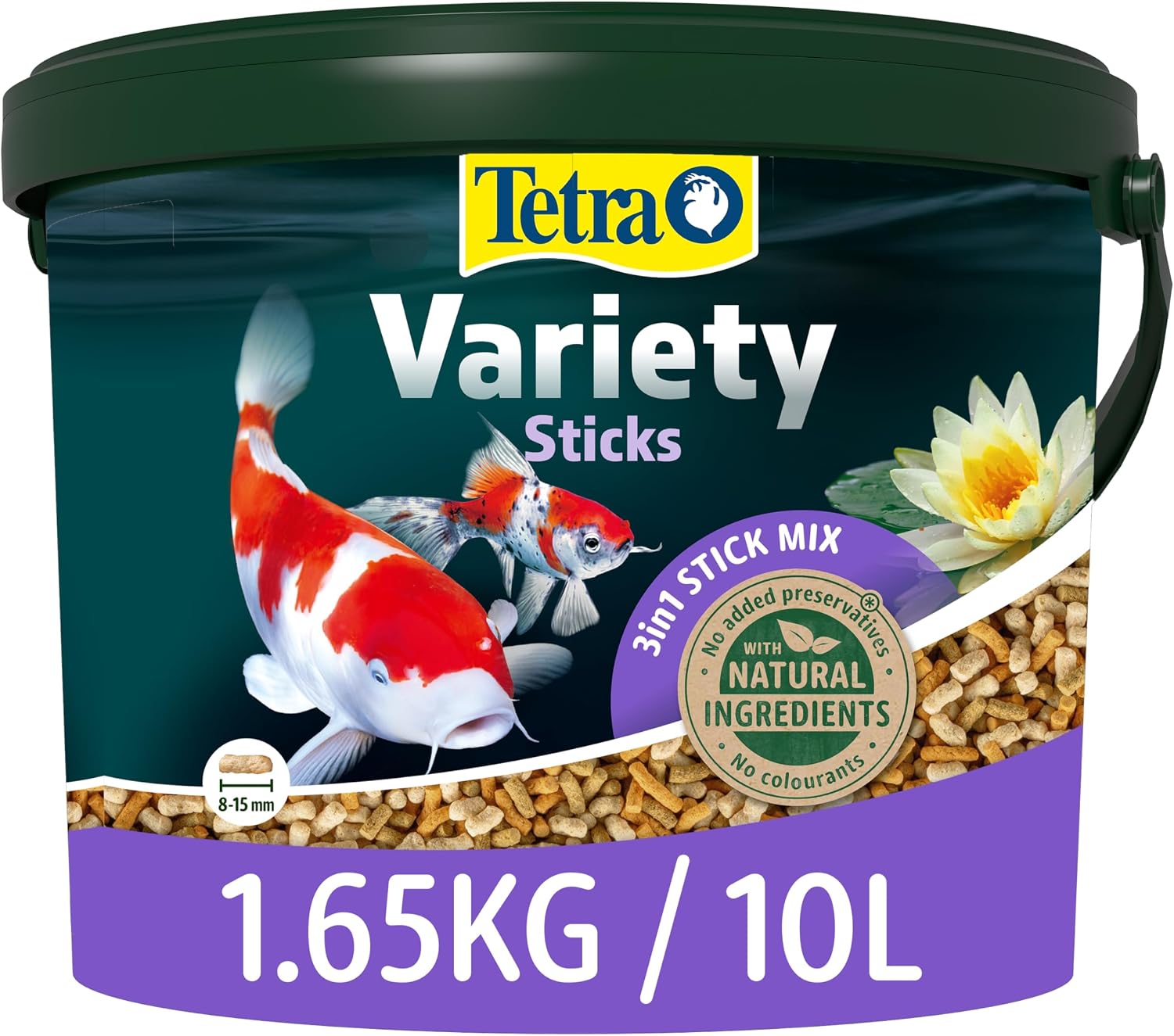 Tetra Pond Fish Food Variety Sticks 1.65kg - biologically balanced for pond fish (Package may vary)