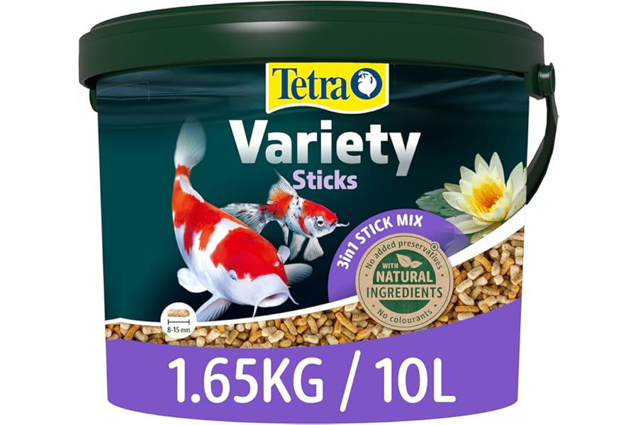 Tetra Pond Fish Food Variety Sticks 1.65kg - biologically balanced for pond fish (Package may vary)