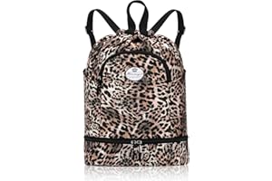 HUA ANGEL Leichter Rucksack Mit Kordelzug Sportrucksack Damen Mit Schuhfach Und Nassfach Wasserdichter Beutel Mit Kordelzug Für Reise Schwimm Training Beach Yoga Basketball FußBall