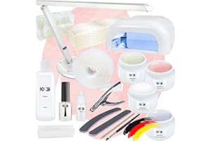 ‎ND24 NAILDESIGN ND24 NailDesign – Gelnägel Starter Set mit UV Haftgel, Aufbaugel, Frenchgel, Versiegelungsgel, UV-Lampe, Studio-Elektronik & Zubehör – Komplettset für Anfänger geeignet – Gele Made in Germany & vegan