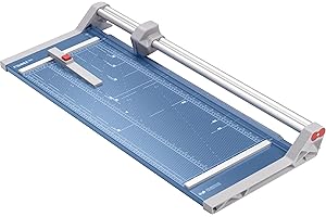 Dahle 554 - Cizalla rotativa profesional, longitud de corte de 71 cm, capacidad de 20 hojas, autoafilado, barra de guía doble, abrazadera automática, cortador de papel de ingeniería alemana