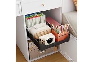 Giklux Cassetto Telescopico Estraibile Adesivo Cucina, 40 * 42 CM Cassetti Estraibili Organizer Scorrevoli, per Mobili, Armadio Interno, Ripiano Scorrevole Cucina, Ausziehbar Schublad Küche Nero