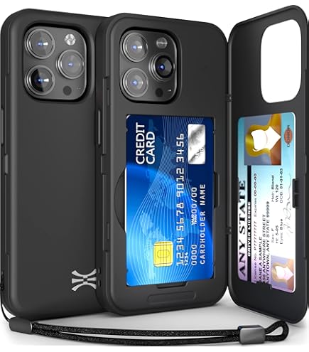 Custodia Cellulare Con Scomparto Schede Per IPhone 14 13 12 Pro