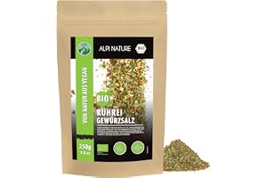 Alpi Nature Äggröra Kryddblandning BIO 250g, Äggrörakrydda, Ekologiskt Kryddsalt för Ägg och Omelett