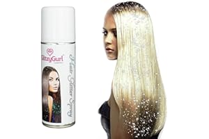 GLITZYGURL Hair Glitter Spray 125ml Made in UK (Silver Shimmer)