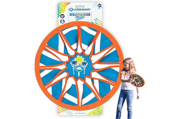 Schildkröt Disque Volant en Néoprène Frisbee Souple, Disque à Lancer