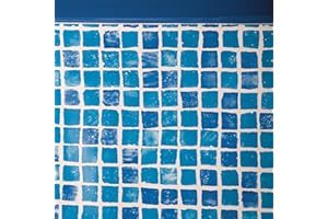 Gre FPROV617 - Liner para Piscinas Ovaladas, 610 x 375 x 132 cm (Largo x Ancho x Alto), Sistema Colgante, Color Gresite