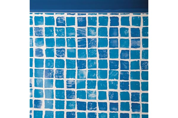 Gre FPR457 - Liner mosaique pour piscines Rondes Ø460 H:132cm, épaisseur 50/100e, système d'accroche