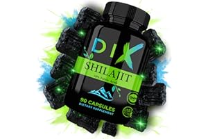 DIX SHILAJIT | 100% Natural | 50% Fulvic Acid | 12% Humic Acid | 500MG | Pure | Himalayas | Non-GMO | Origin Montana Nepalese | Mumiyo | Minerals | Certified