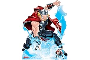 Star Cutouts SC1588 Ltd Thor Call The Storm, lebensgroß, Pappaufsteller für Marvel-Fans, Sammler und Veranstaltungen, Höhe 133 cm, Breite 102 cm, Mehrfarbig