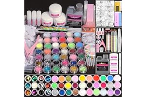 Phoenixy Acrylic Nail Kit, Full Set for Beginners Professional 42 in 1 Acrylic Powder with Nail Art DIY Manicure Tool Acrylic Starter Gifts Kit Sets for Women
