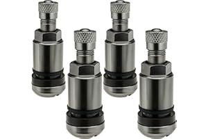 ‎C CARBONADO 4 Stück 11,3mm Aluventil X1 Series Grey Edition PKW Universal Ventil Felgenventile Grau Metallventil Leicht