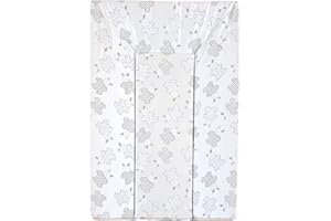 Looping - Materassino per fasciatoio, a 3 sponde, in PVC, dimensioni 48 x 77 cm, motivo: Coniglietti