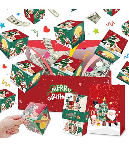 Scatola regalo a sorpresa Explosion for Money, unica busta pieghevole