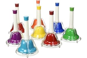 Percussion Workshop CB8 Coloured Combi Hand Bells (Set of 8)