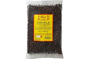 Clous de Girofle Entier 250g Lot de 1 - Epice d'Or, Qualité Supérieure, Saveur Intense, Authentique et Naturel, Sans Colorant, Sans Additifs Ni Conservateurs.