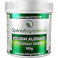 Special Ingredients Alginato di sodio 100 g - E401 - ideale per la sferificazione - Gluten free, adatta a vegani, priva di OG