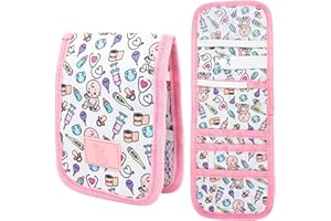 Ph Pro Heat Pochette Infirmiere - SalvabolPoches Infirmières - Pochette Aide Soignante pour Blouse avec Aimant - Accessoires Infirmiere Organisateur Professionnel. (Bebé Rosa)