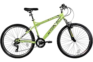 BASIS BIKES Basis Connect Hardtail Mountain Bike, 26" Wheel - Green/Black