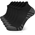 Airacker Ankle Athletic Running Socks Cushioned Breathable Low Cut Sports Tab Socks for Men and Women (6 Pairs)