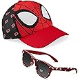 Marvel Spiderman Sunglasses Baseball Cap Set for Kids Adjustable Summer Sun Hat UV400 Kids Holiday Travel Essentials
