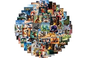 XYYYHTL Tralalero Tralala Tung Tung Tung Sahur Bombardino Crocodile Stickers Italian Brainrot Ai Italian Animals PVC Waterproof Stickers for Wall Room Decoration Gifts for Fans