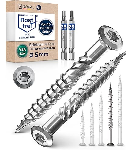 Set 50 Viti SPAX Torx In Acciaio A Testa Svasata, Diam.4,5 Mm X L.70 Mm - Foto 4