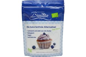 ‎KALORIENFREIE BIOSUßE Zuckerersatz kalorienfreie Biosüße - Reines Bio-Erythrit - biologisch, vegan, null Kalorien