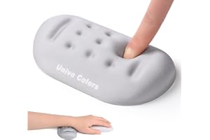 UNIVO COLORS UnivoColors Gray Superfine Memory Foam Wrist Rest Soft Gel Ergonomic Mouse Pad Wrist Support for Mouse, Gaming, Computer, Laptop, Office