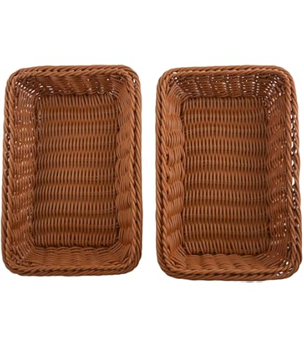 Panier à Pain « COVE » En Forme De Bateau - Tressé Polypropylène Beige, Lavable Au Lave-Vaisselle, 30 X 15 Cm
