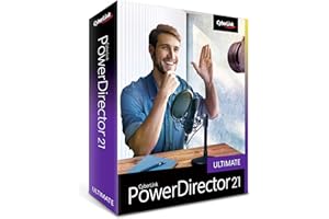 CyberLink PowerDirector 21 Ultimate | Video Editing Software | Perpetual | English Retail BOX | Windows (64-Bit)