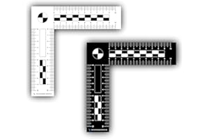 SACHVERSTÄNDIGEN-ZUBEHÖR.DE Expert Accessoires Crime Scene Ruler Winkel BIG | équipement d'évaluateur pour évaluateurs | Règle d'écart et outils de mesure pour l'évaluation immobilière | Évaluation des dommages des voitures KFZ