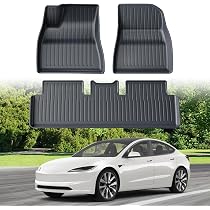 2024 Model 3 tappetini per pavimenti Highland per tutte le stagioni set completo tappetino per bagagliaio