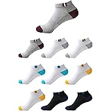 BUDERMMY 10 Paia di Calzini Sportivi uomo rinforzati tallone e punta Donna Calze Sportive Corta Cotone Unisex