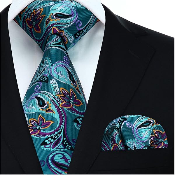 JEMYGINS Paisley borduurwerk design stropdas set heren