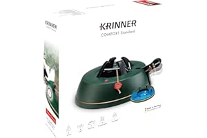 KRINNER® Weihnachtsbaum Christbaumständer Comfort Standard Grün inkl. Fußpedal- und Einseiltechnik für Baumhöhe bis 2,3m MADE IN GERMANY Wassertank 94116