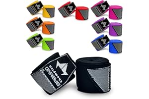 GENERIC Brammo 4.5M Boxing Hand Wraps Elasticated Inner Glove For MMA Muay Thai Kickboxing Bandages - Great Protection for MMA, Muay Thai, Kickboxing, Martial Arts Training & Combat Sports