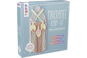 Frech Set di coltelli Makramee: Traumfänger: Anleitung und Material für einen Makramee-Traumfänger in angesagten Cotton-Candy-Farbtönen