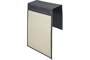 HOME FOOTPRINT - Rascador para Gatos Sofa con Bolsillos y Velcro - Protector de Sofa contra Arañazos con Organizador y Velcro - Rascador Sofa Gris