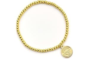 The Carat Shop Manchester City Football Club Ballbead Bracelet with Crest Charm