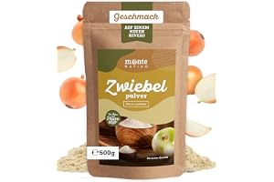 Lökpulver Monte Nativo (500 g) - Torkad Lök - Rent Lökpulver för Matlagning - Torkade Kryddor - Onion Powder