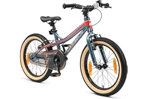 BIKESTAR Bicicleta Infantil Aluminio para niños y niñas a Partir de 5 años | Bici de montaña 18" Pulgadas con Freno en V |