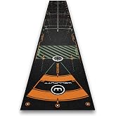 WELLPUTT - Golf Training Putting Mat - 4m Black