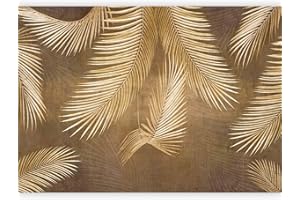 murando - Carta da parati Fogli tropicali 400x280 cm Fotomurali in TNT Murale alla moda Decorazione da Muro XXL Poster Gigante Design Carta per Pareti Soggiorno Botanica marrone b-A-10078-a-a