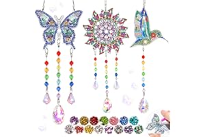 ‎GUISEAPUE Guiseapue Mädchen Geschenke 5 6 7 8 9 10 11 12 Jahre: DIY Diamond Painting Bastelset ab 5 6 7 8 Jahre, Sonnenfänger Bastelset Windspiel Basteln, Adventskalender Teenager Mädchen