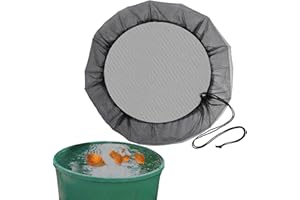 PHNKJGH Regentonnen Netz, Garten Regentonnennetz Abdeckung Mit Gummizug Regentonnen Schutznetz Mückenschu Verstellbares Regentonnennetz, Regentonne Schutzabdeckung Schutz Vor Laub Stechmücken