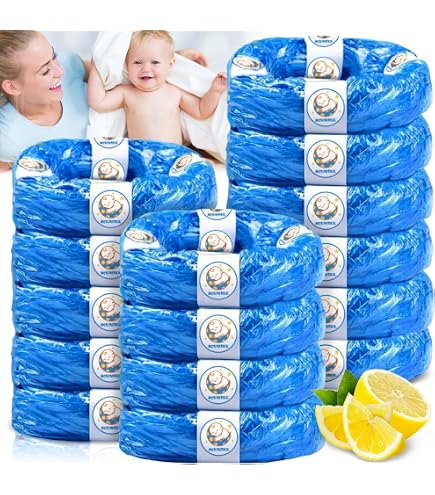 10 Recharges De Sac Poubelle Pour Seau à Couches - Grande Capacité 4.5m - Anti-odeurs - Compatible Tommee Tippee, Angelcare, Etc.