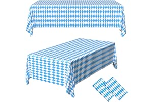 KEELYY 2 sztuki dekoracyjnych obrusów na Oktoberfest na Oktoberfest, obrus w stylu bawarskim, na Oktoberfest, dekoracja stołu, romby bawarskie, obrus imprezowy do namiotów piwnych, festiwalu (130 x